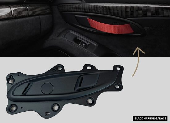 Porsche 991 981 982 718 GT3 GT4 RS door strap conversion inlays cover panel